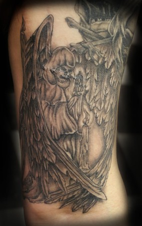 Tattoos - Reaper w/wings - 34275